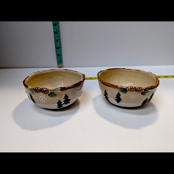 St. Nicholas Square small salad/dessert bowls (2) ceramic - Picture 1 of 4